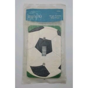 NEW Brainerd Soccer Ball Painted Single Switch Wall Plate‎ 2003